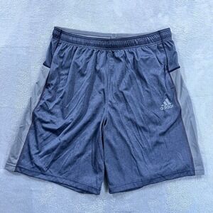 Adidas Shorts Men's XL Climacool Athletic Gray Blue NWT‎ Gym